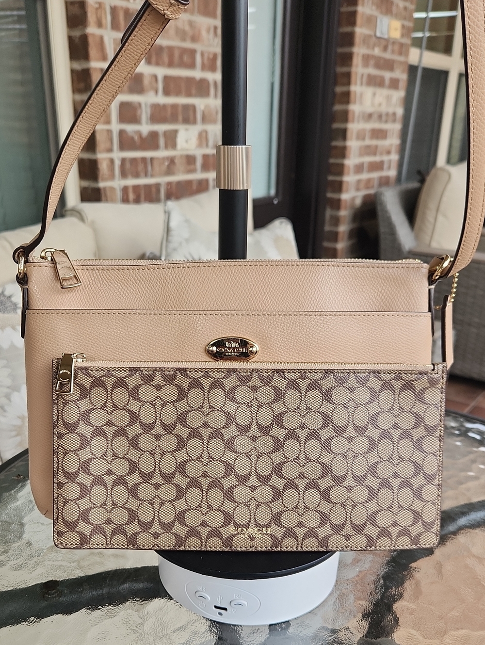 Coach East/West Pop Crossbody Beige, F52881 - Picture 8 of 16